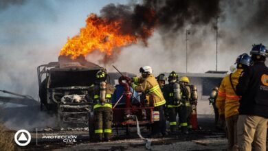 Incendio en La Quebradora