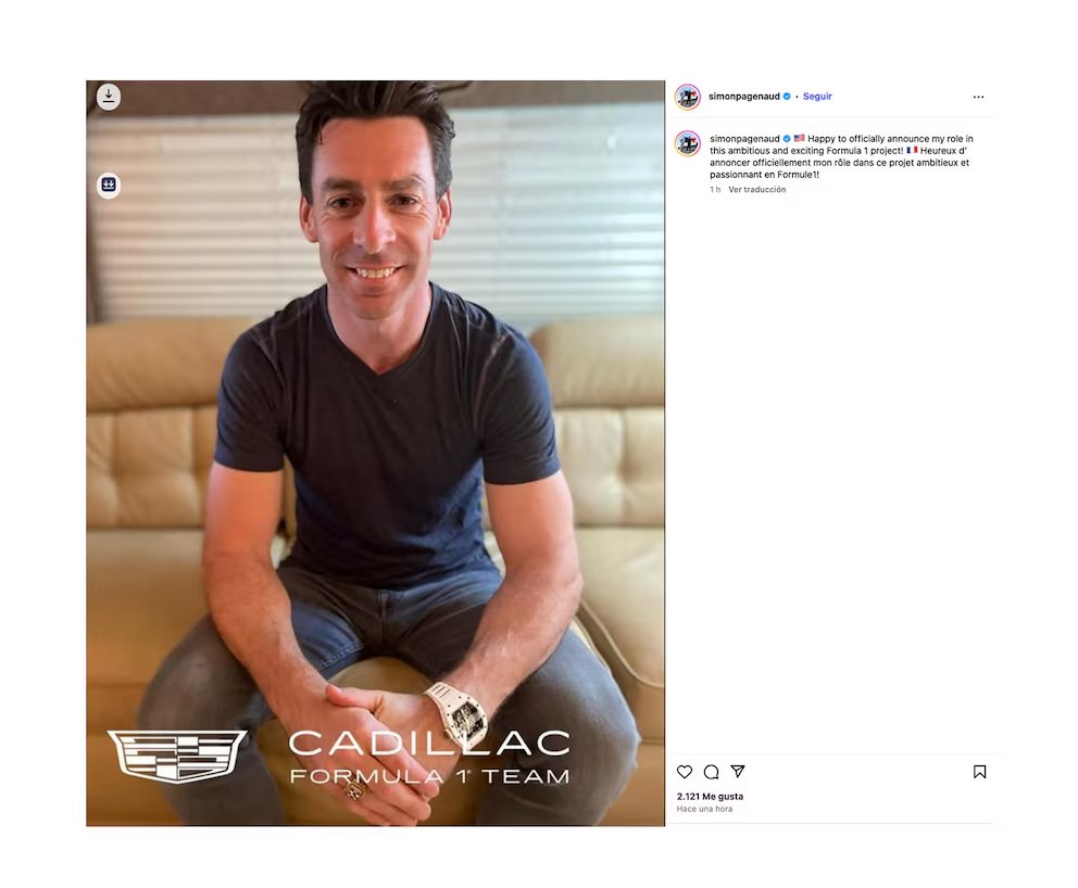 Simon Pagenaud integra el equipo de Cadillac como piloto de simulador