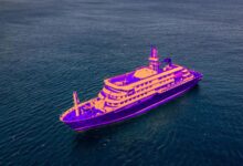 Crucero en medio del mar